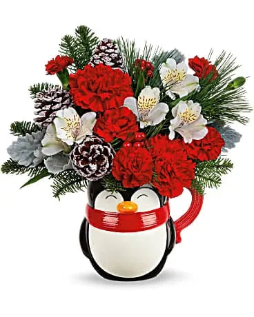 Send A Hug? Snowy Smiles Bouquet
