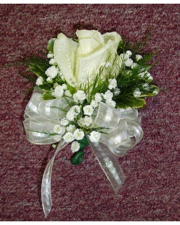 White Rose Corsage