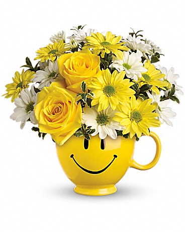 Teleflora's Be Happy® Bouquet With Roses