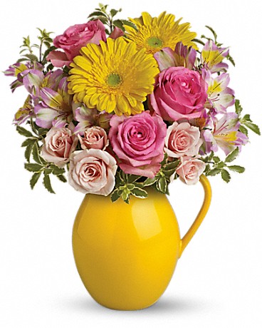Teleflora's Sunny Day Pitcher of Charm