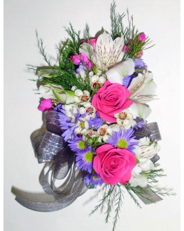 Pink & Purple Mixed Flower Corsage
